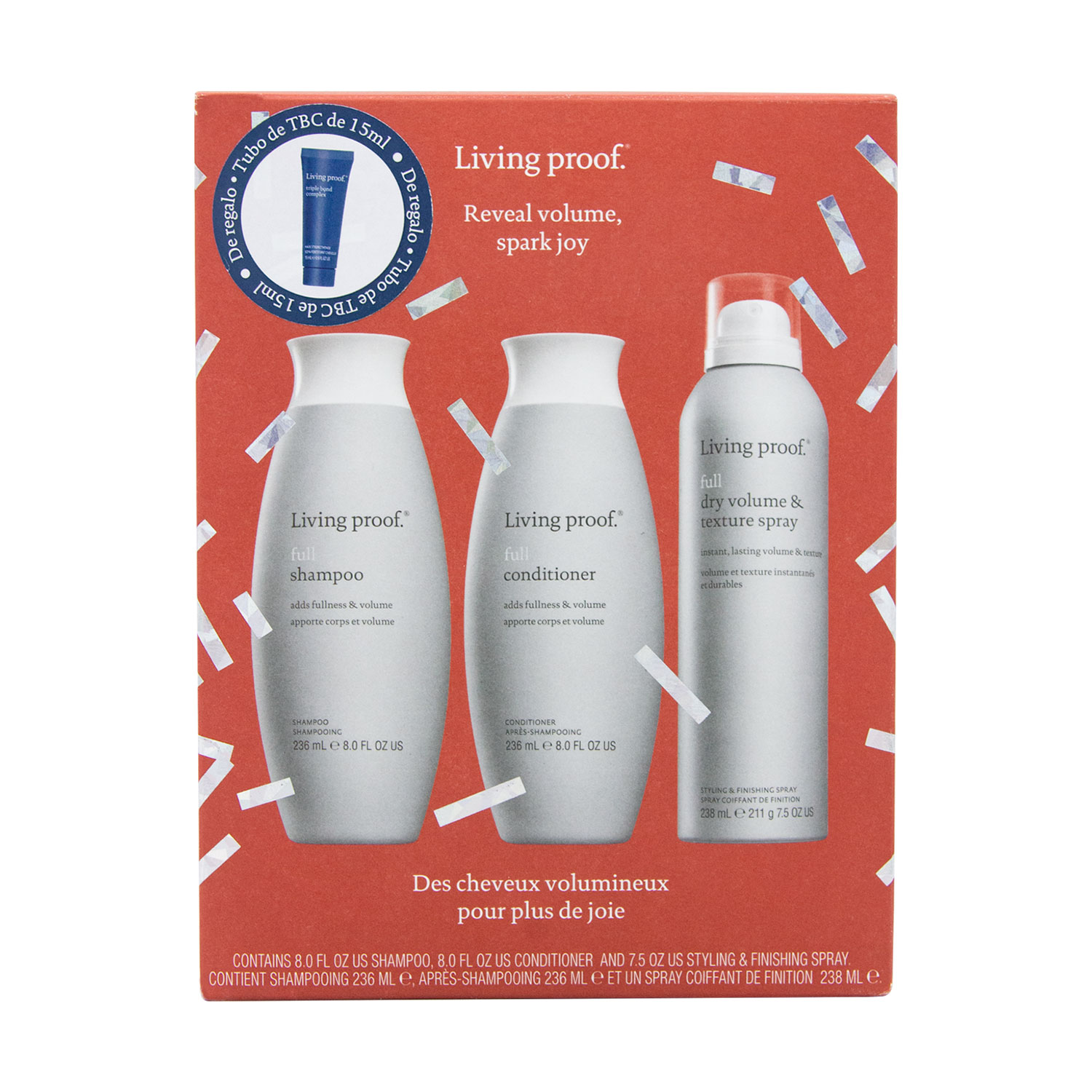LIVING PROOF REVEAL VOLUMEN SPARK JOY SET (SET PARA CUIDADO DEL CABELLO)